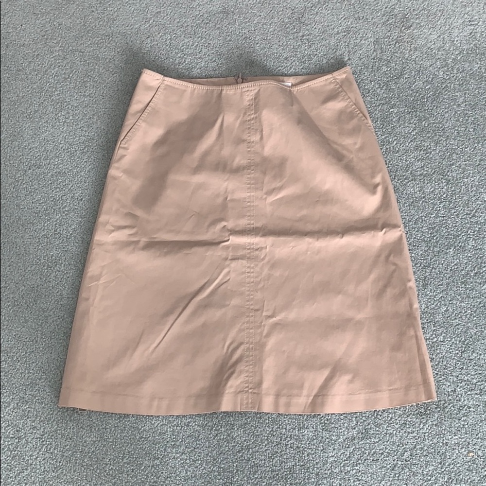 Banana Republic Beige knee length skirt